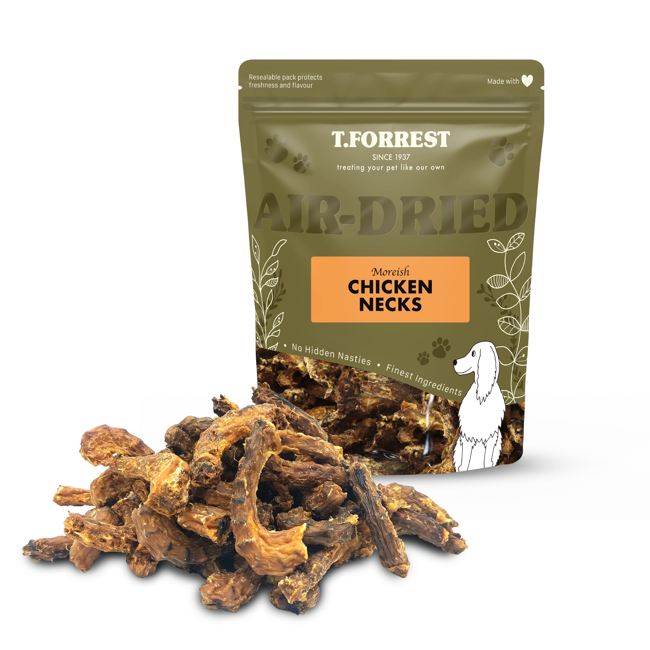 Dried Chicken Necks for Dogs 100% Natural – - Main Image