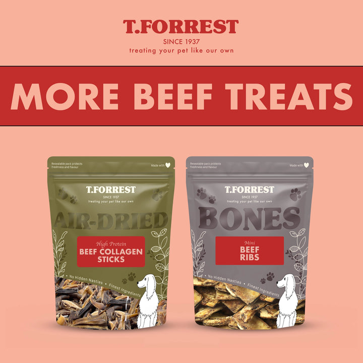 Dog treats similar to mini beef and veg sausages