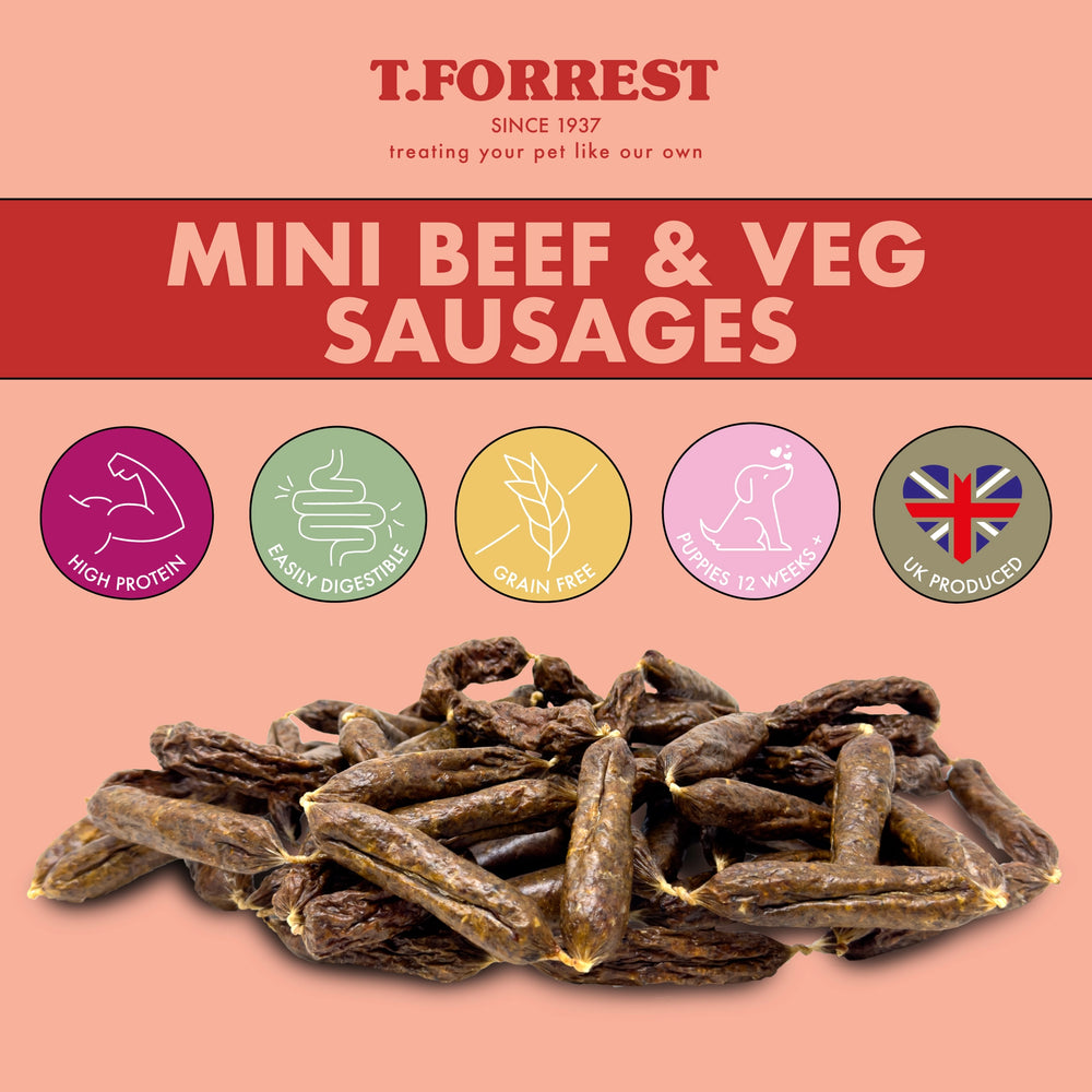 Health benefits of mini beef and veg sausages