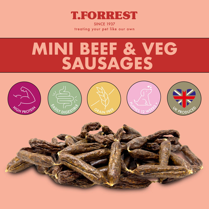 Health benefits of mini beef and veg sausages