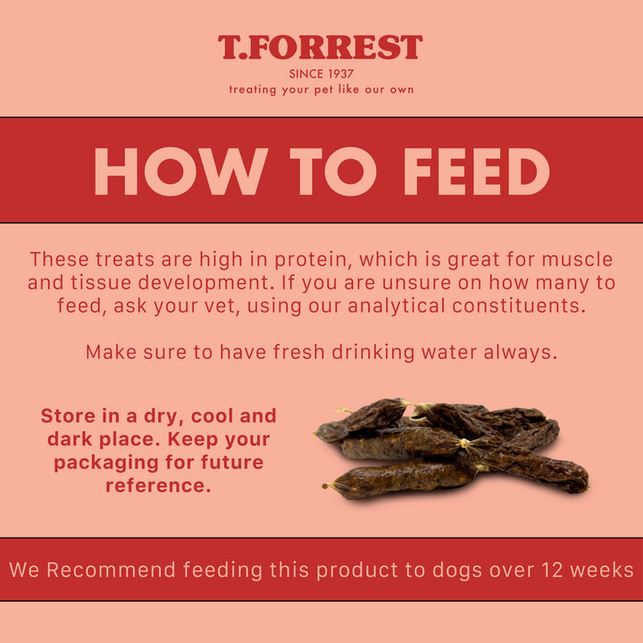 How to feed mini beef and veg sausages