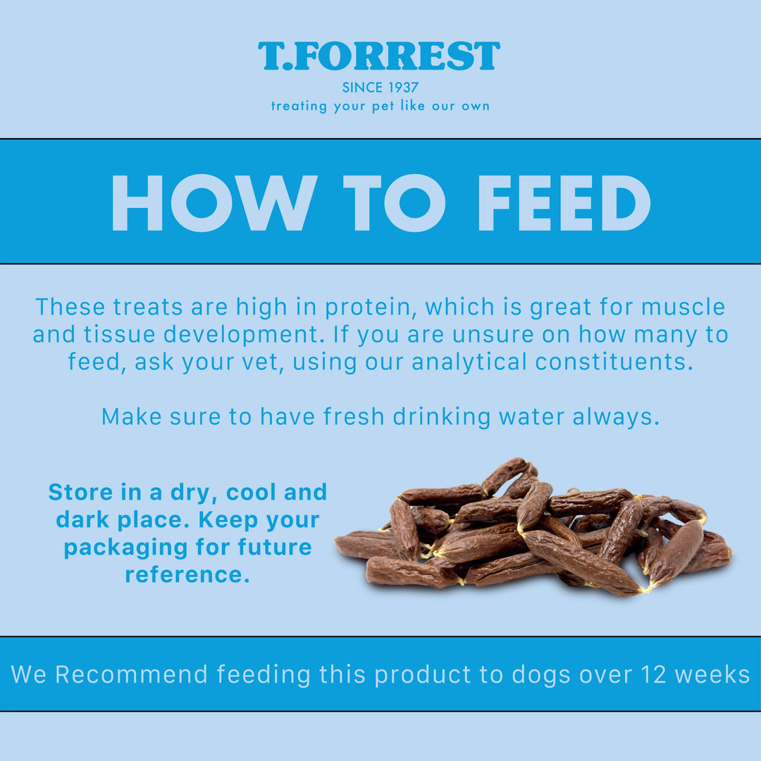 How to feed your dog mini fish sausages