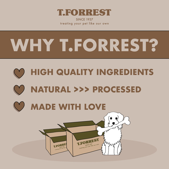 Why choose T Forrest peanut butter dog treats