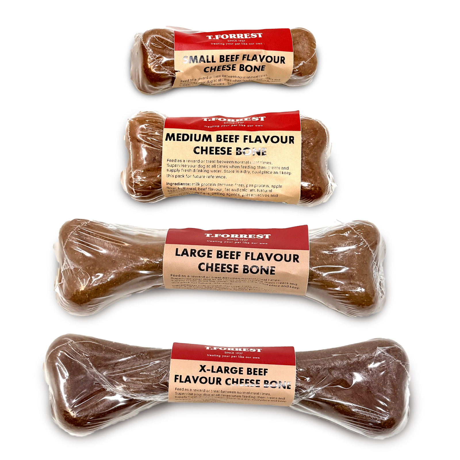 Beef Cheese Bone Dog Treats