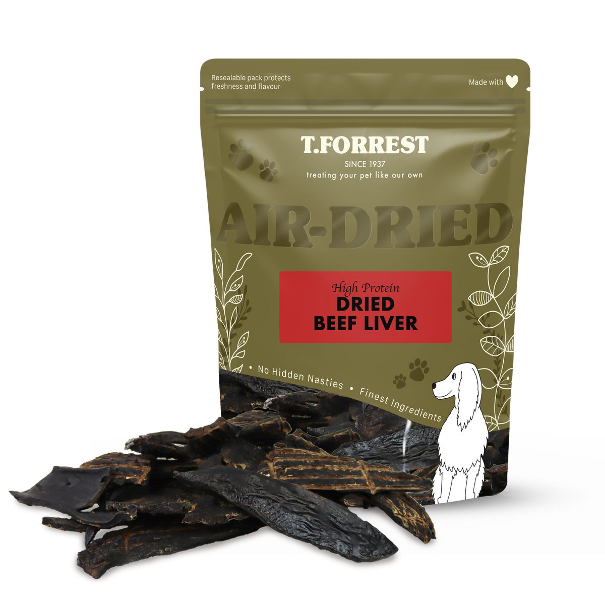 Dried Beef Liver Dog Treats