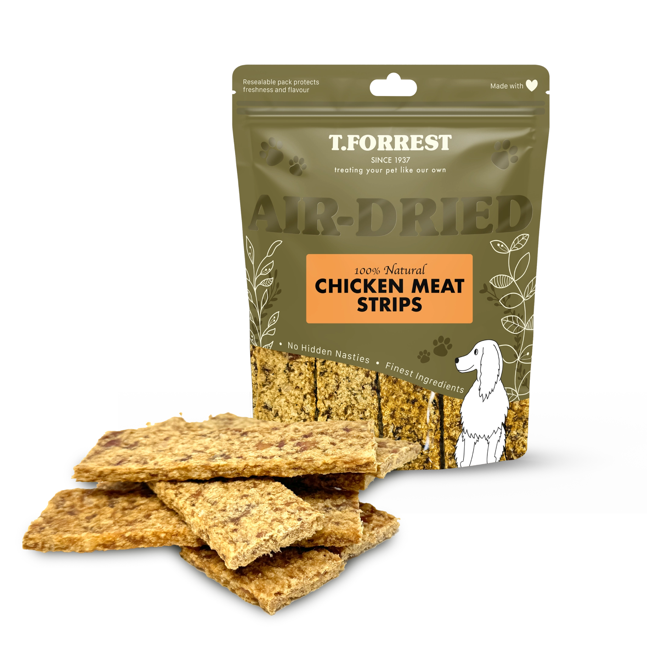 Chicken Strips for Dogs | 100% Natural Dog Treats – T.Forrest
