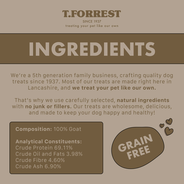 T Forrest Goat skin rolls with fur list of ingredients