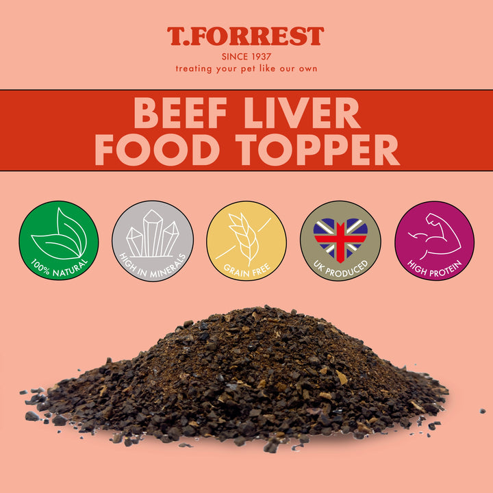 Health benefits of beef liver dog food topper