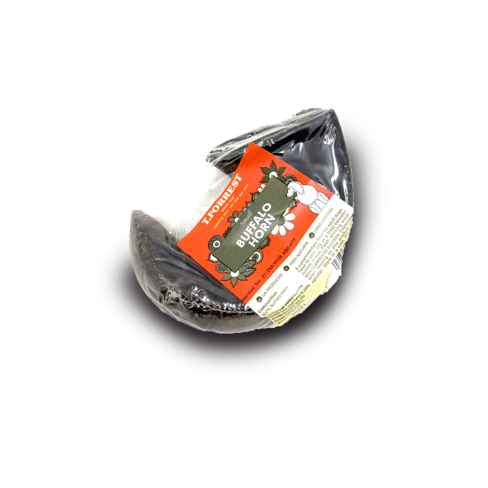 Single Hollow Buffalo Horn Dog Treat
