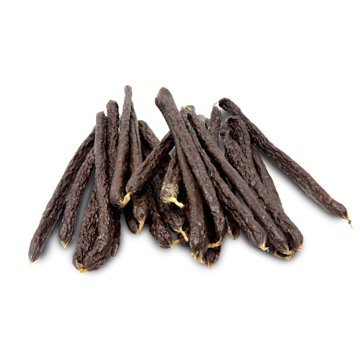 Jumbo venison sausages for dogs