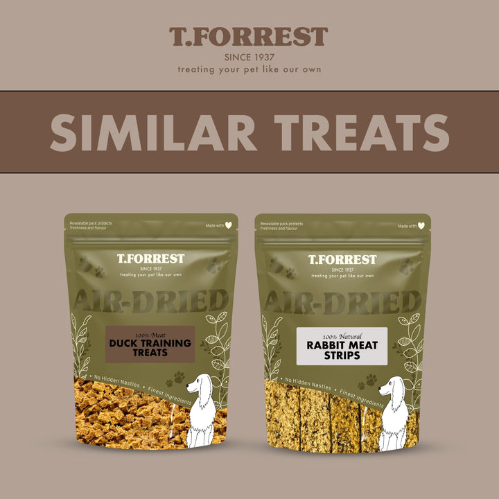 Similar dog treats to duck meat strips