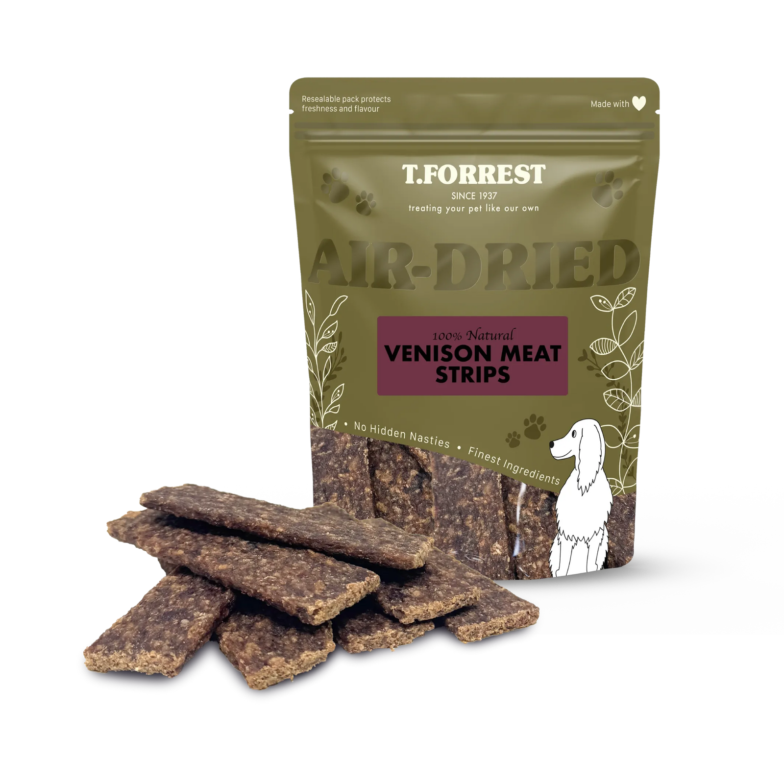 Venison Meat Strips for dogs
