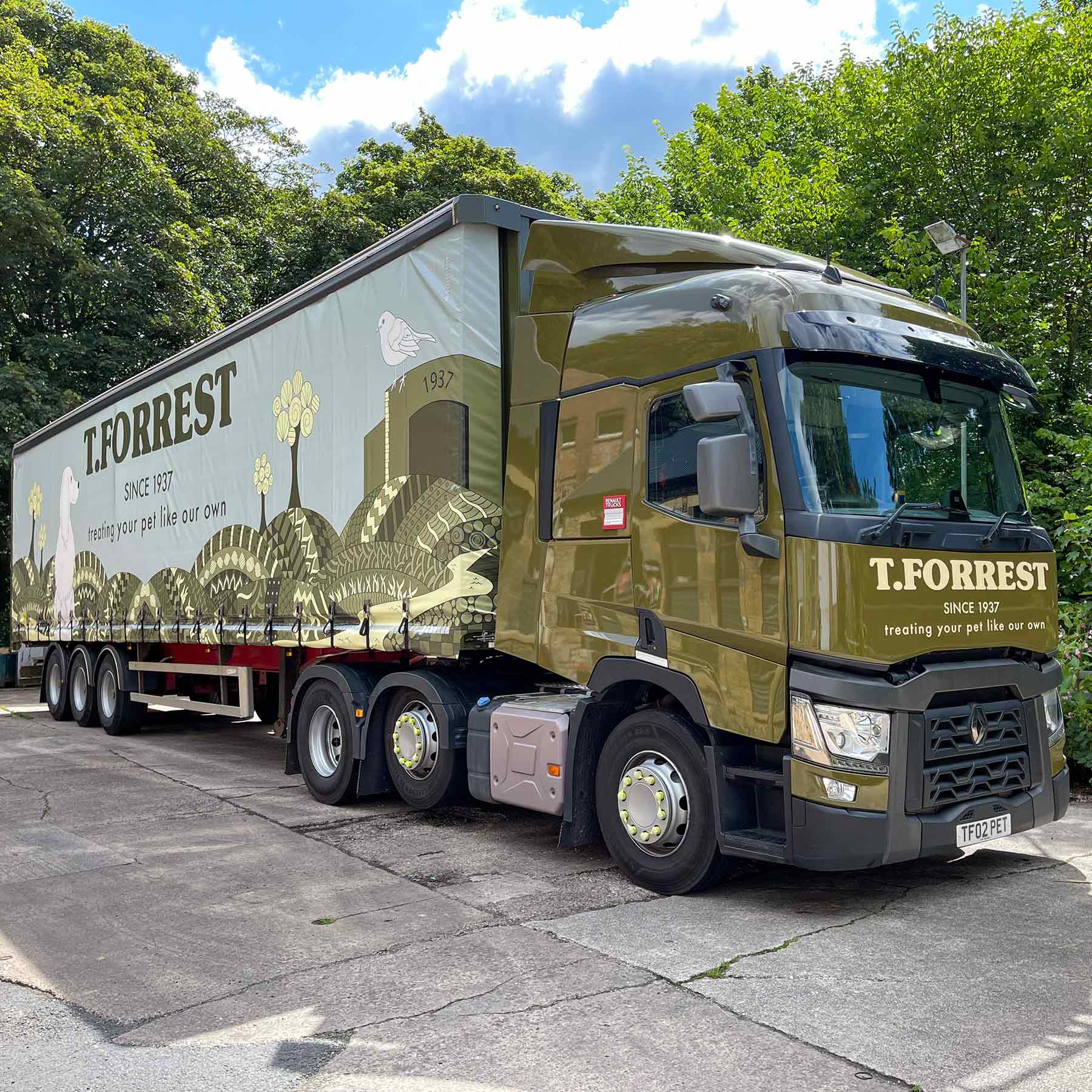 t forrest new articulated wagon - producing natural pet treats since 1937.