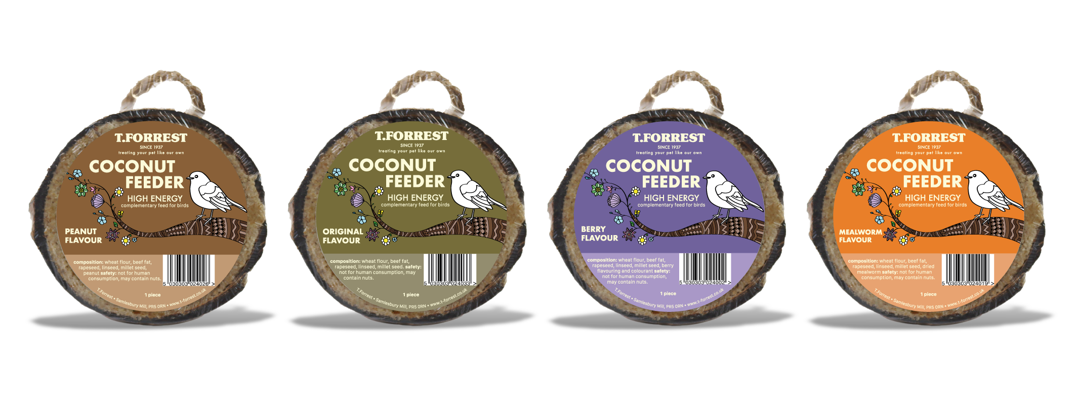 premium suet coconuts for birds
