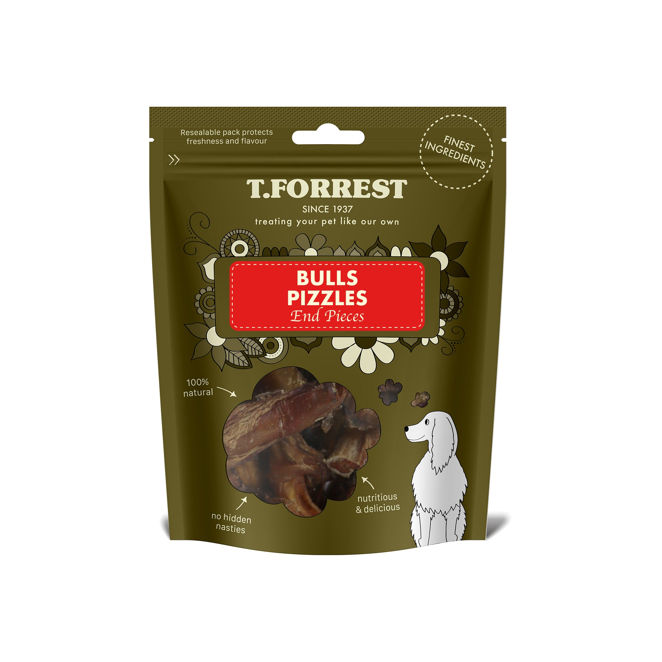 Bulls pizzle end pieces for dogs