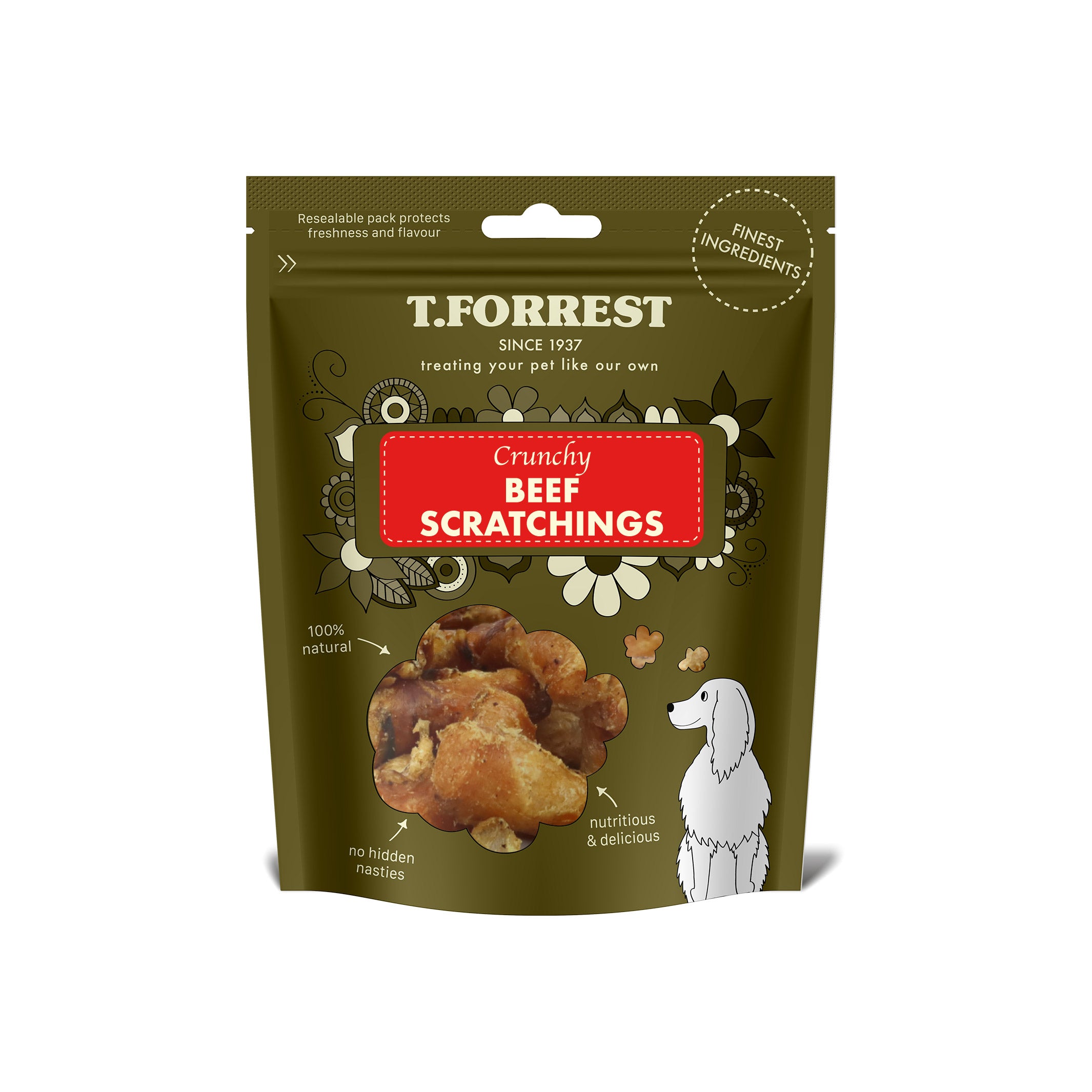 crunchy beef scratchings for dogs